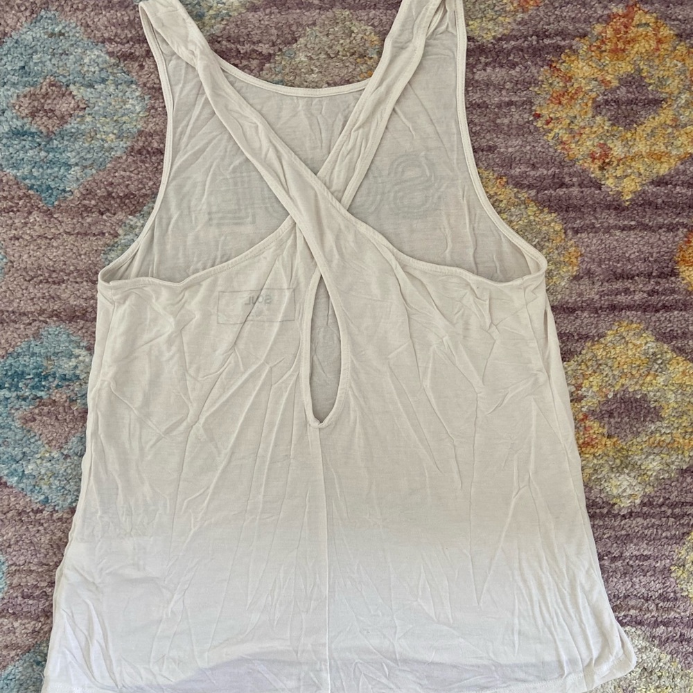 SOUL CYCLE WHITE TANK XS